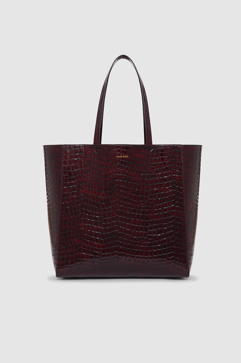 Elly Tote - Burgundy Embossed One