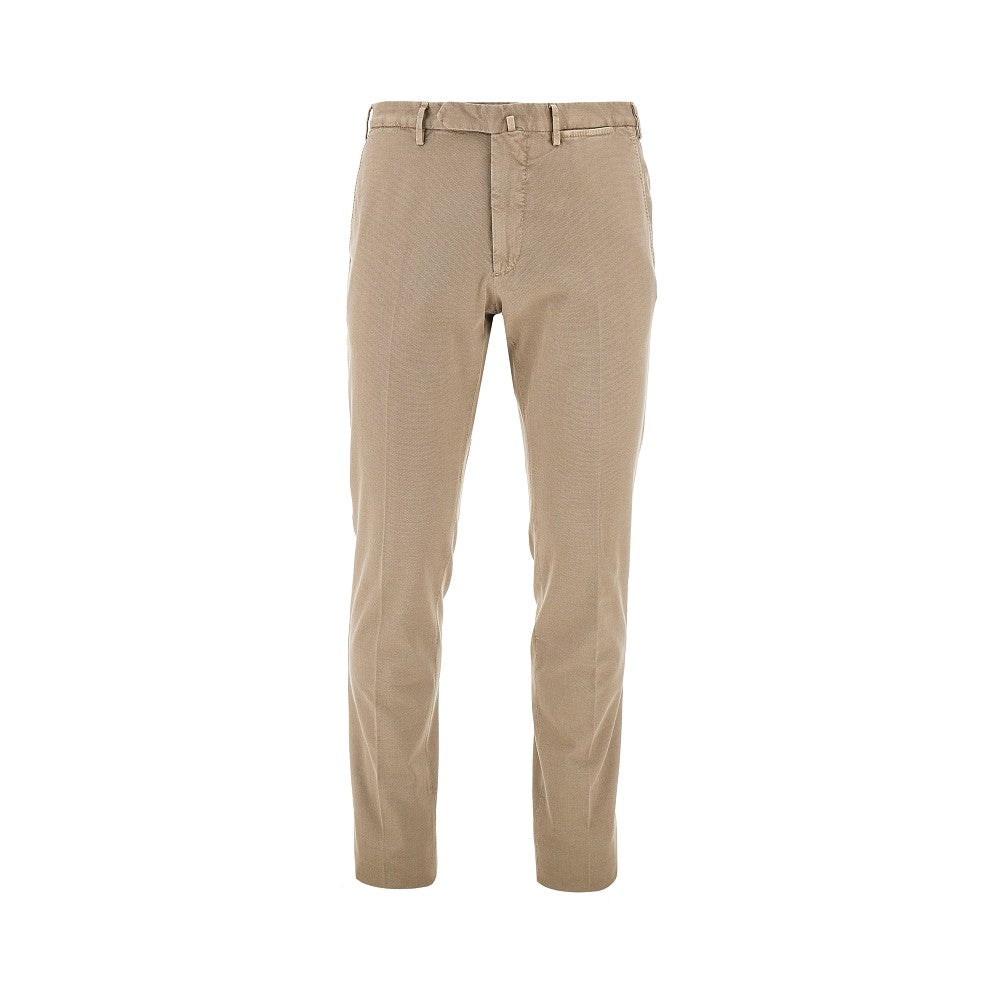 SANTANIELLO Stretch cotton trousers Man 52