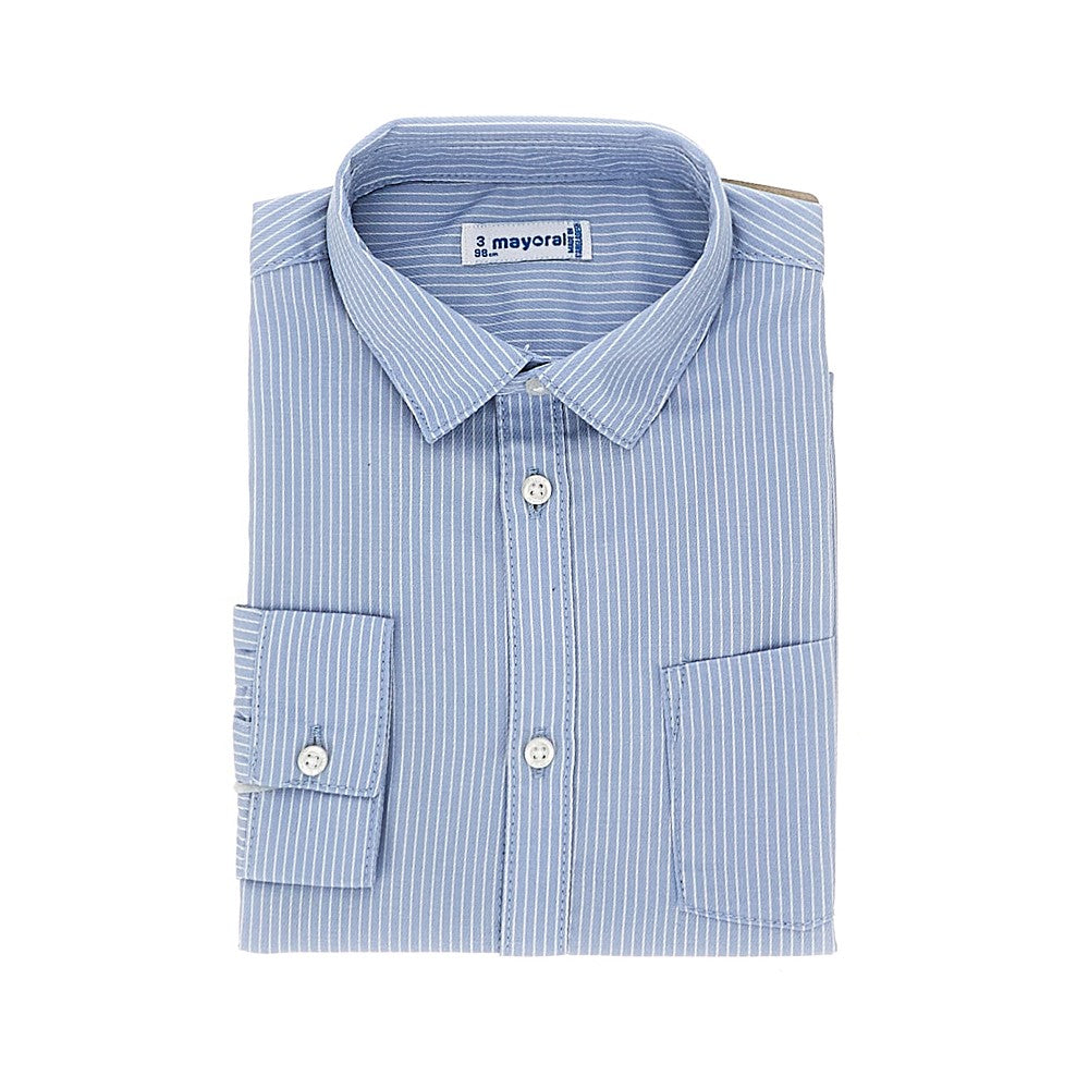 MAYORAL Poplin shirt with striped motif Kids 3Y
