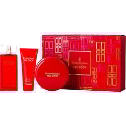 Red Door by Elizabeth Arden EDT SPRAY 3.3 OZ & BODY LOTION 3.3 OZ & BODY POWDER 2.6 OZ for WOMEN
