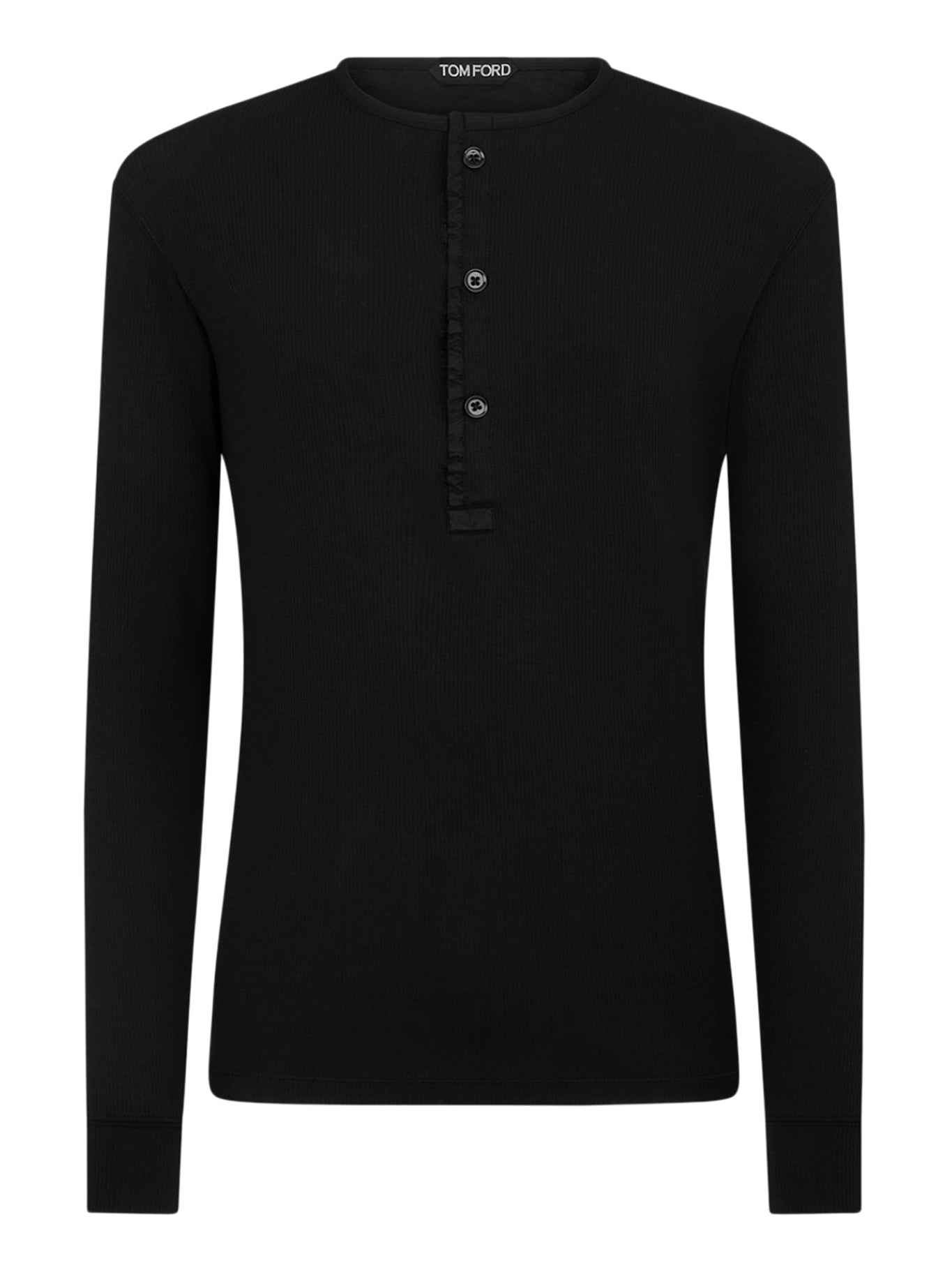 HENLEY COTTON T-SHIRT - Tom Ford - Man