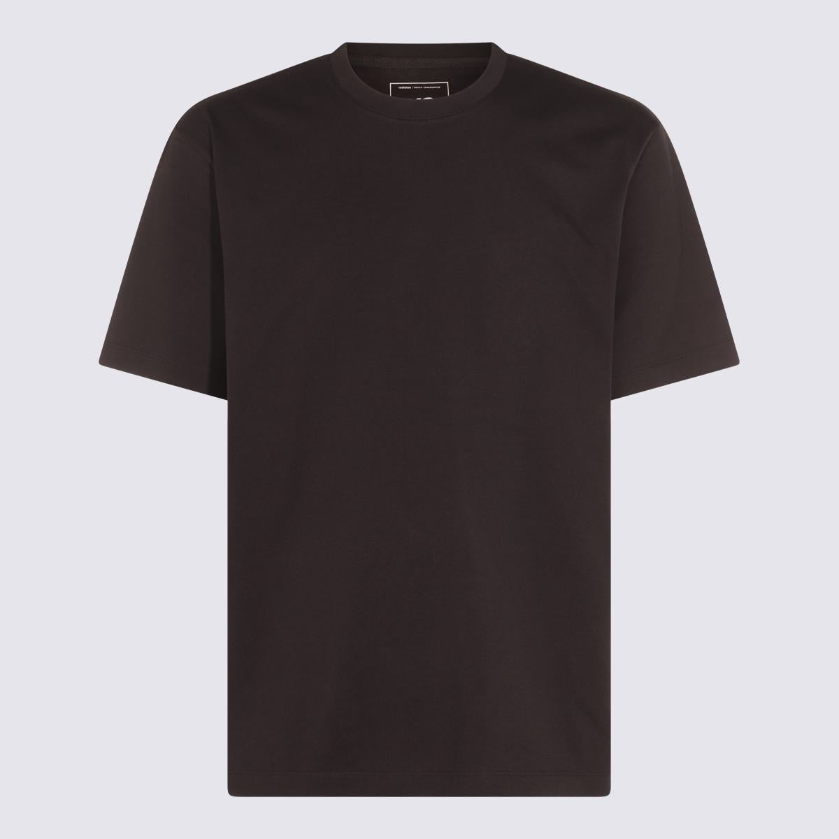 Y-3 Adidas Black Cotton Y-3 Adidas T-Shirt