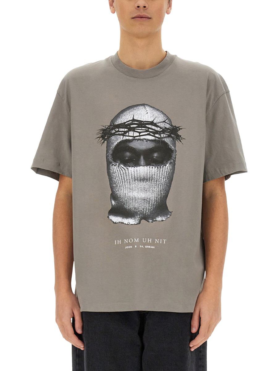 Ih Nom Uh Nit Crown Mask Print T-Shirt