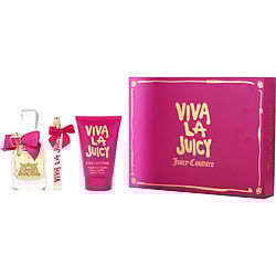 Viva La Juicy by Juicy Couture EAU DE PARFUM SPRAY 1.7 OZ & BODY LOTION 4.2 OZ & EAU DE PARFUM SPRAY 0.33 OZ MINI for WOMEN