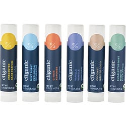 Cliganic by Cliganic Organic Lip Balm Set: 6 Flavors -6x4.25g/0.15OZ for UNISEX