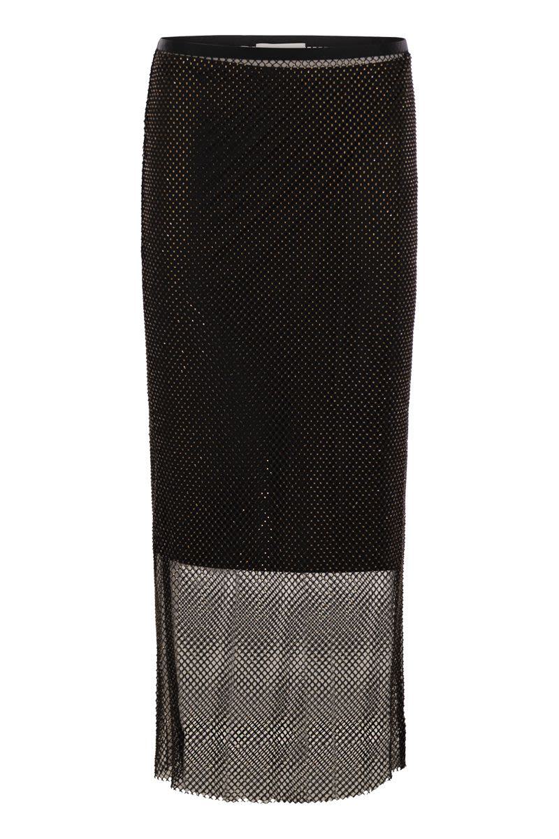 Sportmax Rete - Longuette With Rhinestones
