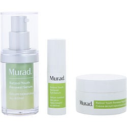Murad by Murad Youth Renewal Retinol Trial Kit: Retinol Youth Renewal Serum 15ml + Retinol Youth Renewal Eye Serum 5ml + Retinol Youth Renewal Night Cream 15ml -3pcs for WOMEN