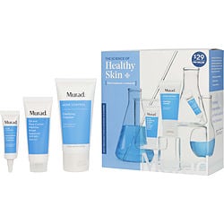 Murad by Murad The Science of Healthy Skin Clear Breakouts Kit: Clarifying Cleanser 60ml + Oil & Pore Control Mattifier 24ml + Rapid Relief Acne Spot Treatment 7.4ml -3pcs for WOMEN
