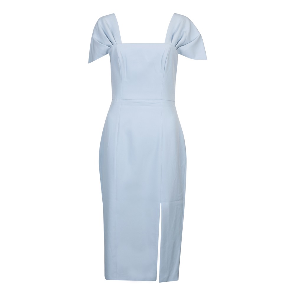 Echo Crepe Off Shoulder Dress