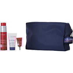 Clarins by Clarins Men Energizing Gel 50ML + Active Face Wash 30ML + Eye Gel 3ML + bag -3PCS + bag for MEN