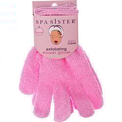Spa Accessories by Spa Accessories SPA SISTER EXFOLIATING SHOWER GLOVES - PINK for UNISEX