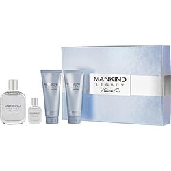 Kenneth Cole Mankind Legacy by Kenneth Cole EDT SPRAY 3.4 OZ & AFTERSHAVE BALM 3.4 OZ & HAIR AND BODY WASH 3.4 OZ & EDT 0.5 OZ for MEN