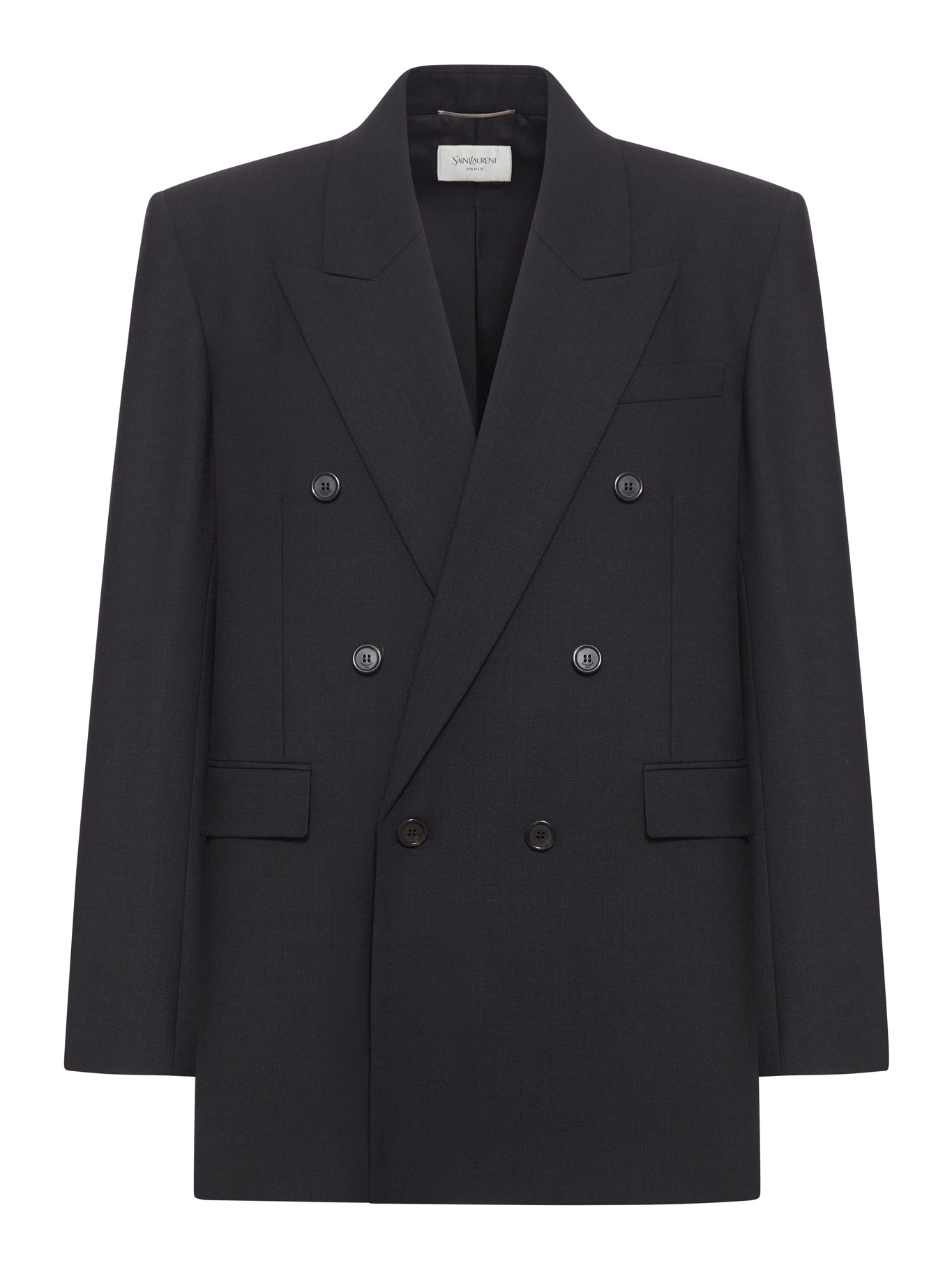 DOUBLE-BREASTED WOOL JACKET - Saint Laurent - Man