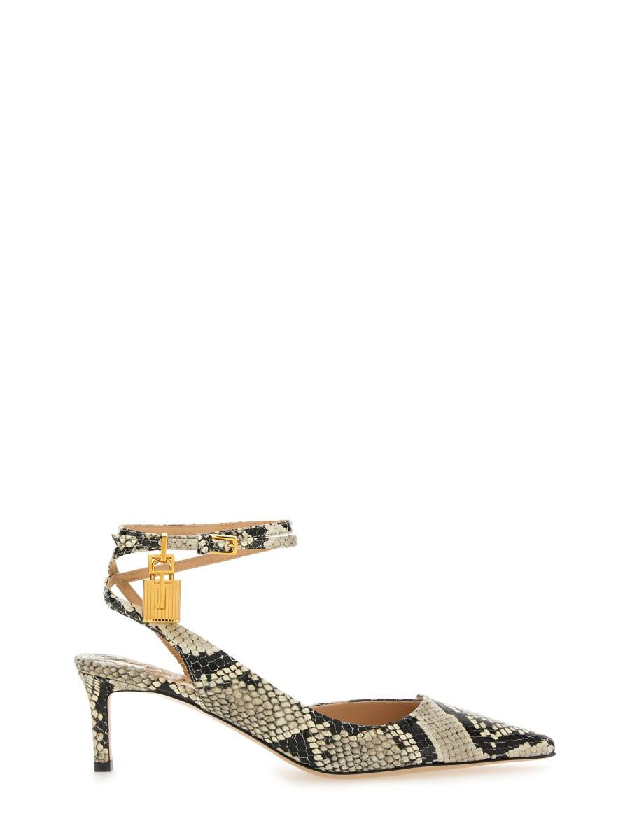 Tom Ford Slingback "Python Padlock"