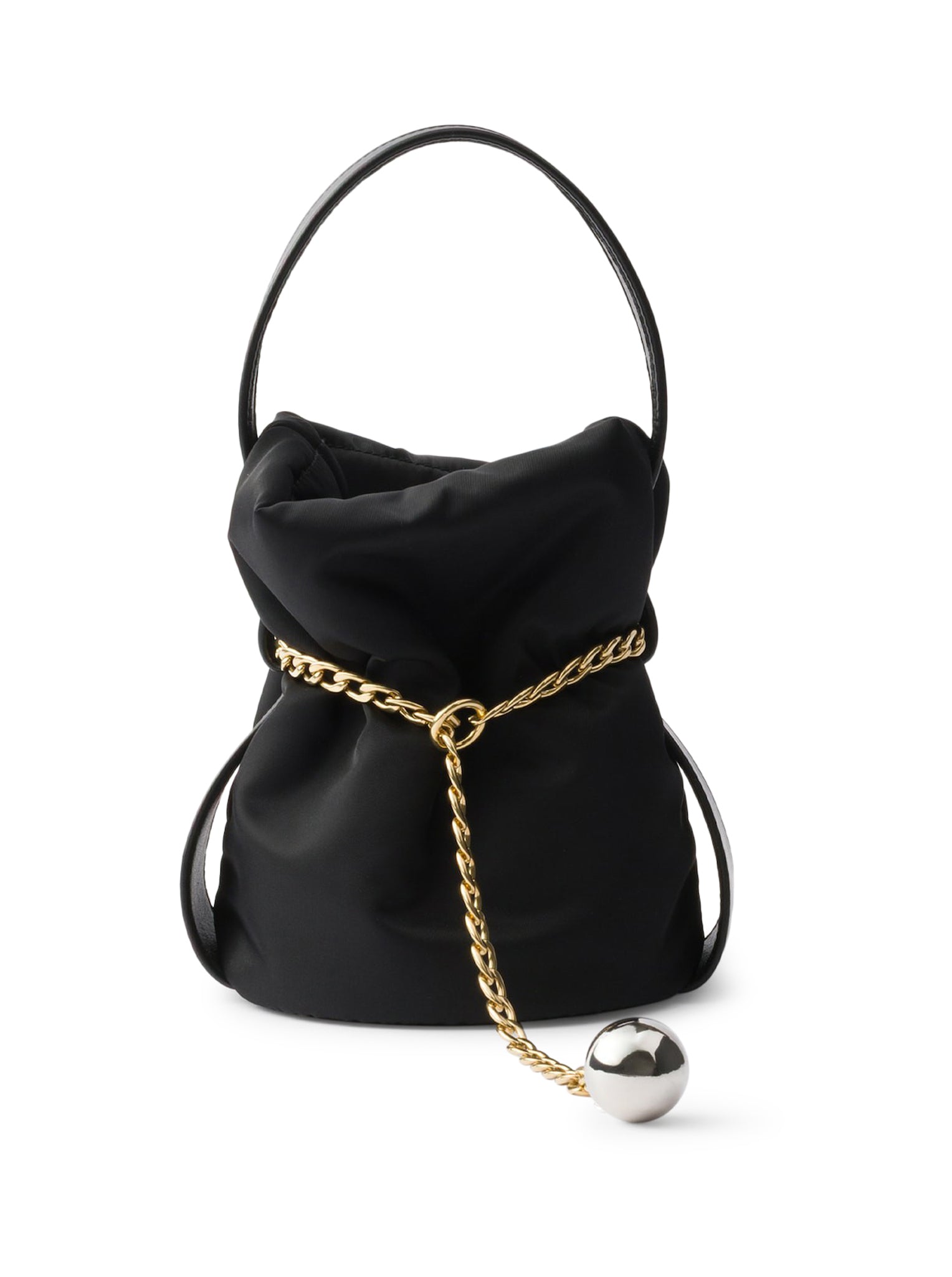 PETIT SAC NOIR MINI BUCKET BAG IN RE-NYLON AND NAPPA - Prada - Woman