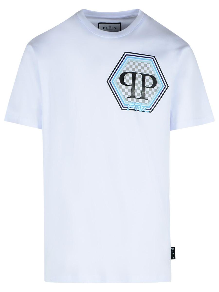 Philipp Plein White Cotton T-Shirt