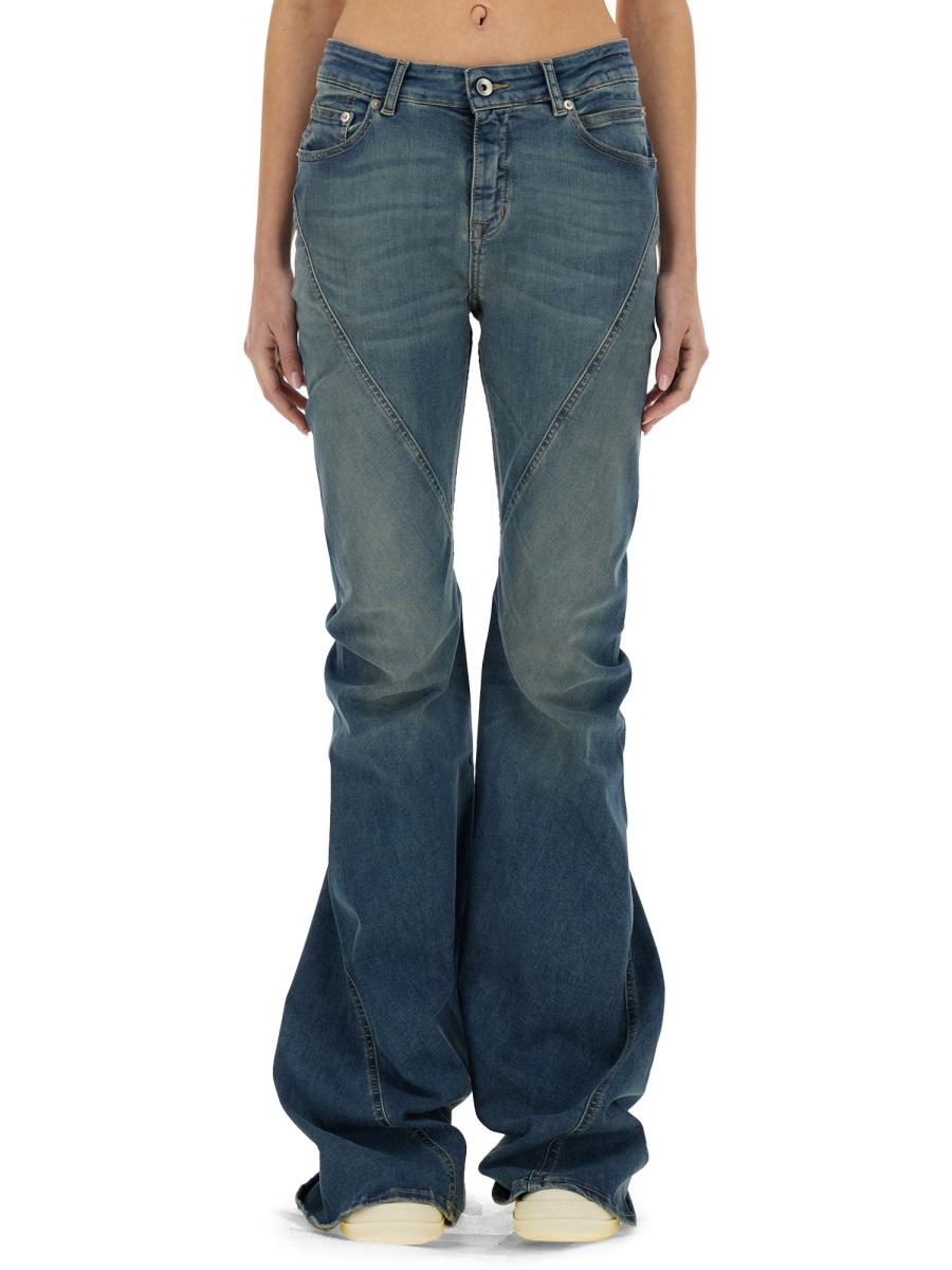 Rick Owens Drkshdw "Bias Bootcut" Denim Pants