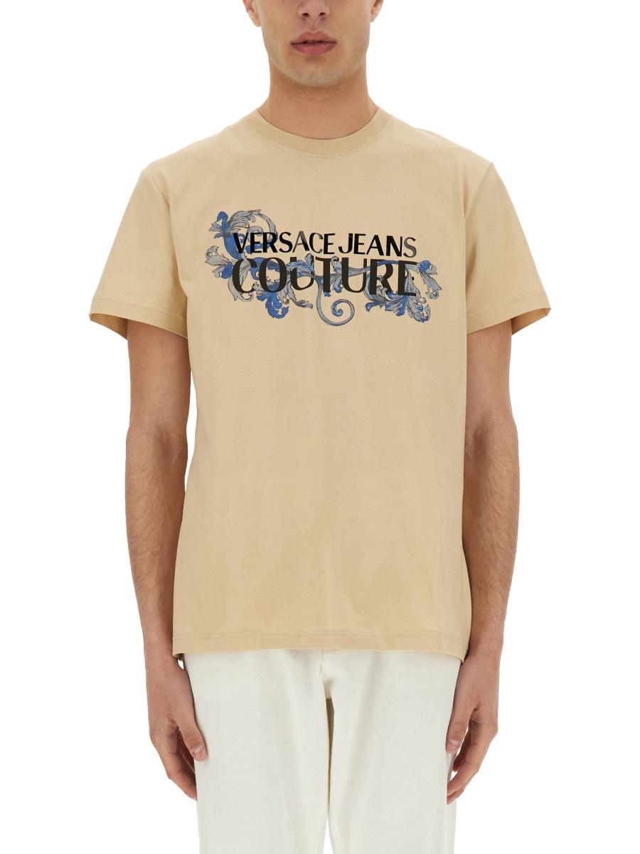 Versace Jeans Couture Baroque Outline Logo T-Shirt
