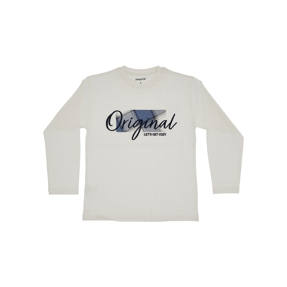 MAYORAL 'Original' embroidery cotton T-shirt Kids 4Y