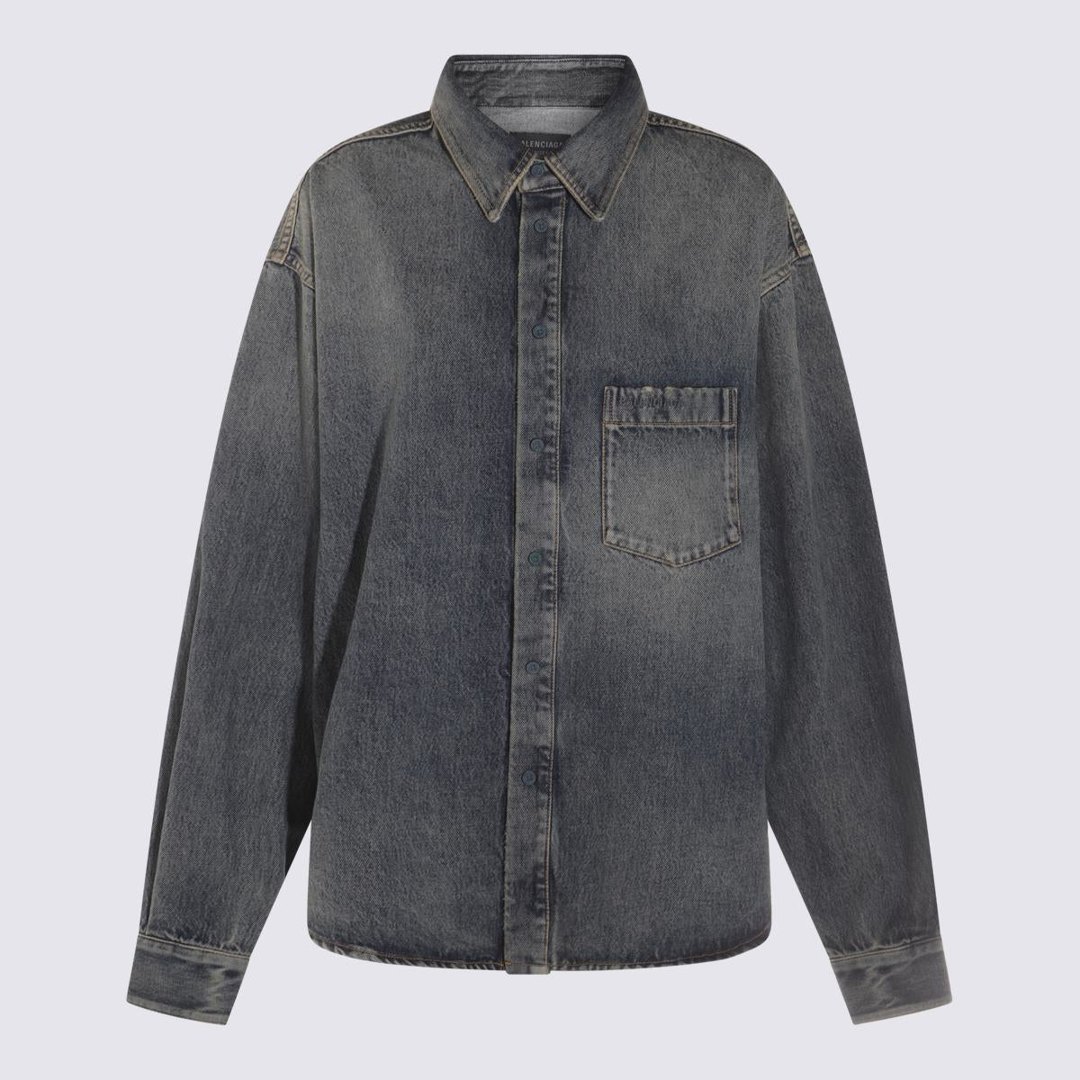 Balenciaga Grey Cotton Shirt