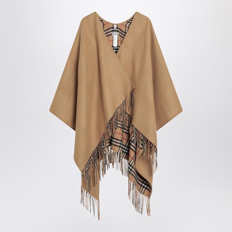 Burberry Cape With Check Pattern