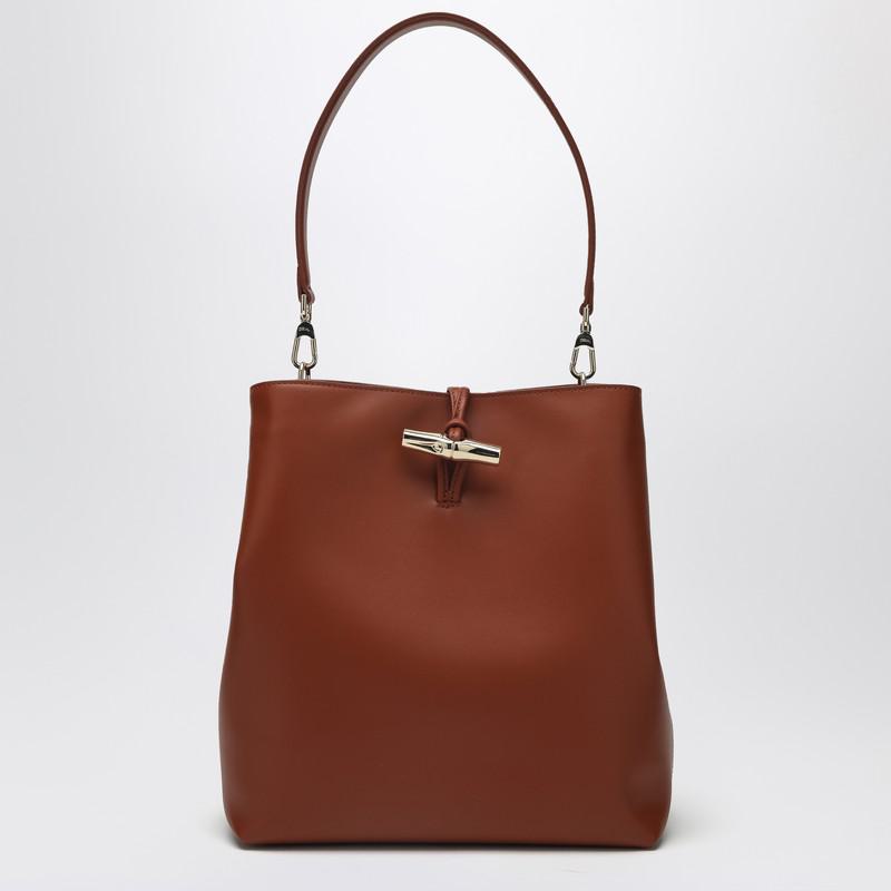 Longchamp M Le Roseau Hobo Bag In Bark Colour