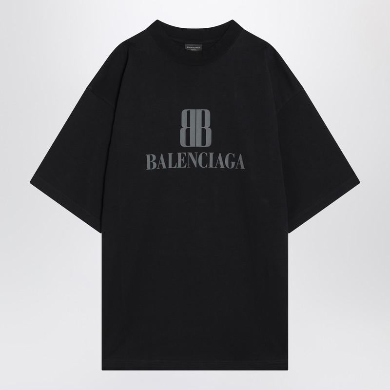 Balenciaga Faded Nano Bb Medium Fit T-Shirt