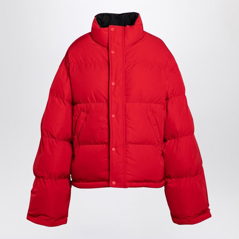Balenciaga Reversible And Black Down Jacket In Technical Twill
