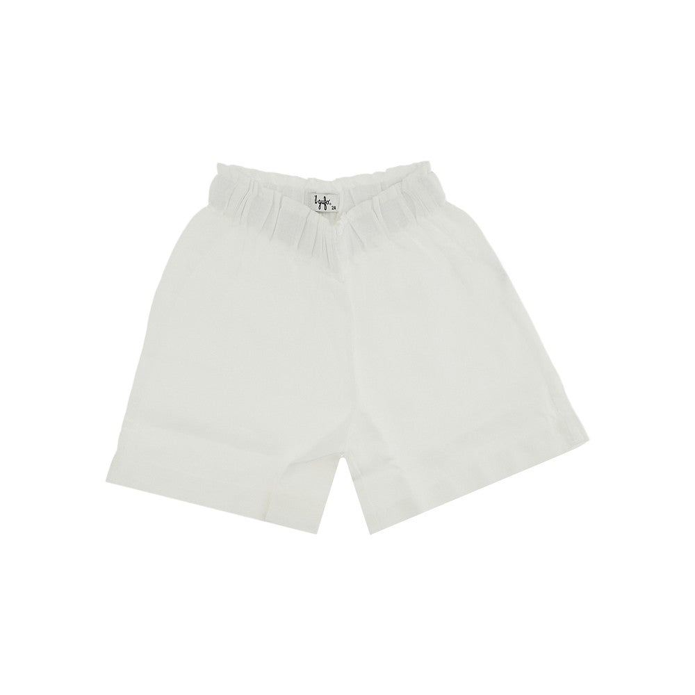 IL GUFO Linen shorts with wrinkled waist Kids 2Y