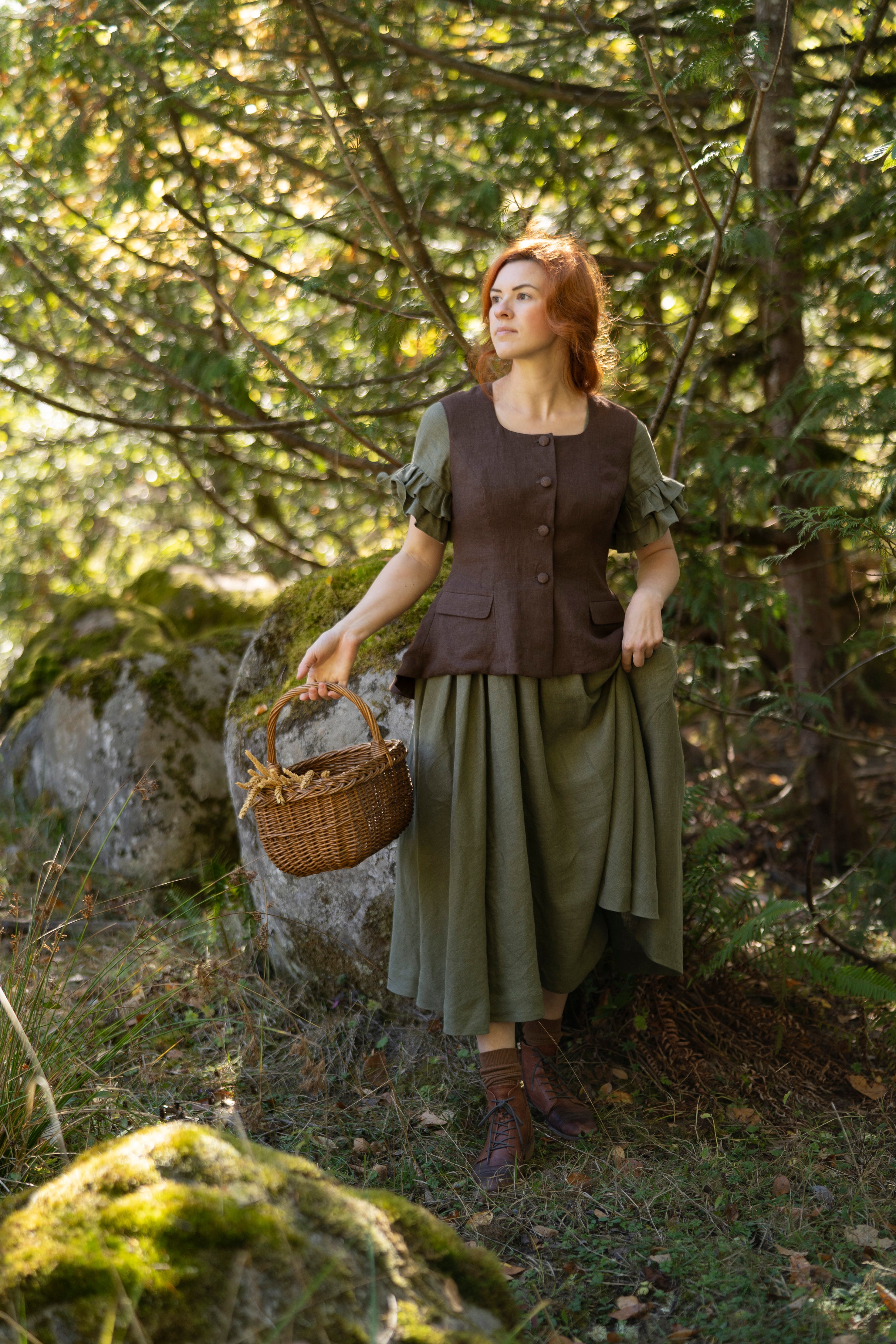Claire Linen Vest