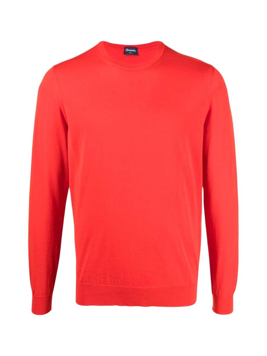 Drumohr Cotton L/S Crew Neck Sweater Clothing