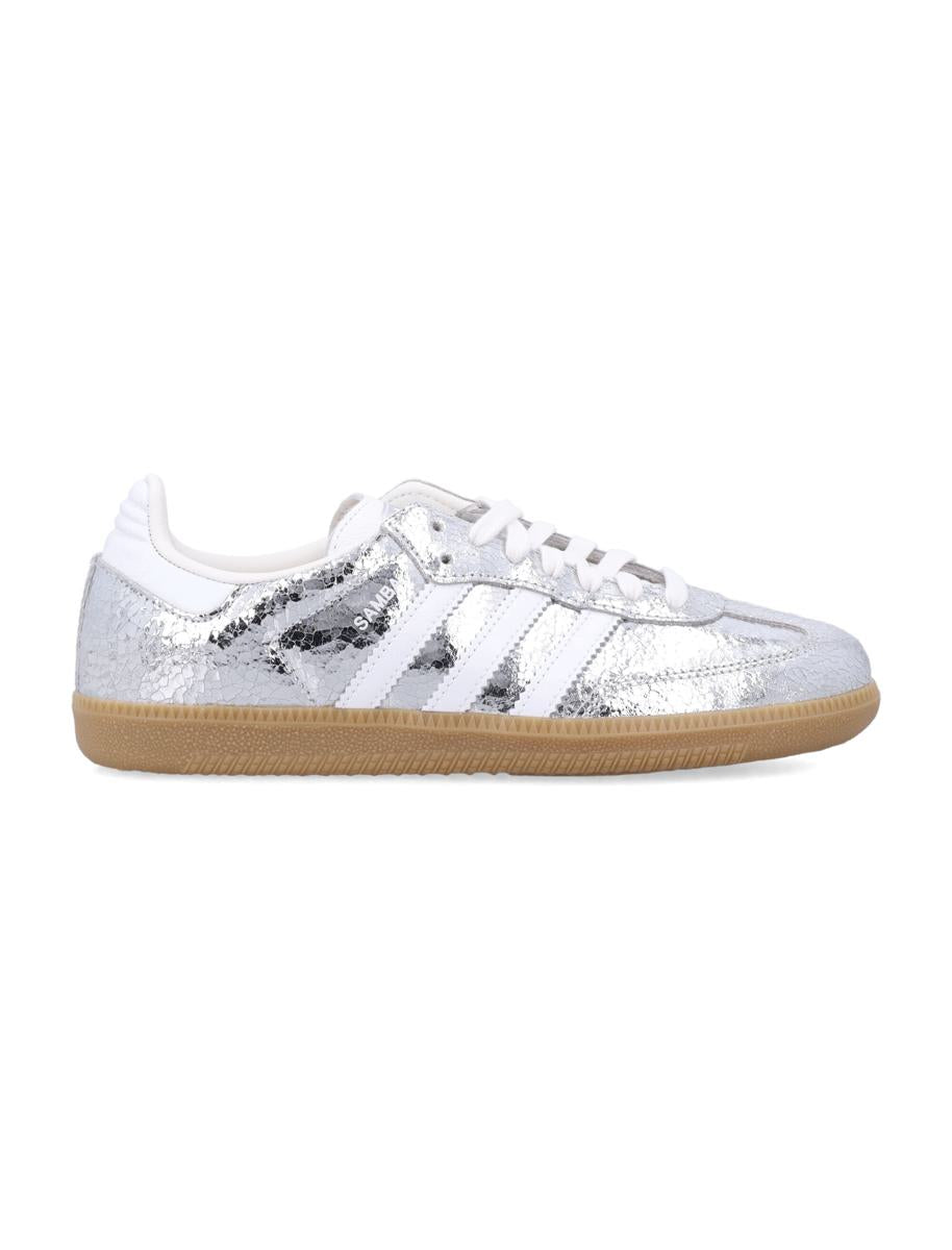Adidas Originals Metallic Silver Samba Og Woman'S Sneakers
