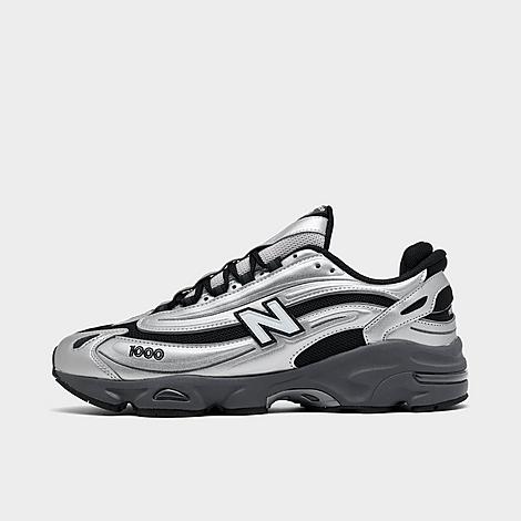 New Balance Men's 1000 Casual Shoes in Silver Metallic/Black Size: 7.5