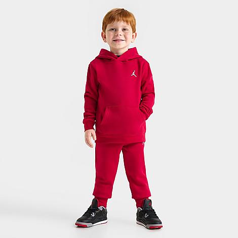 Jordan Kids Toddler Essentials Hoodie and Jogger Pants Set in Red Size: 2T