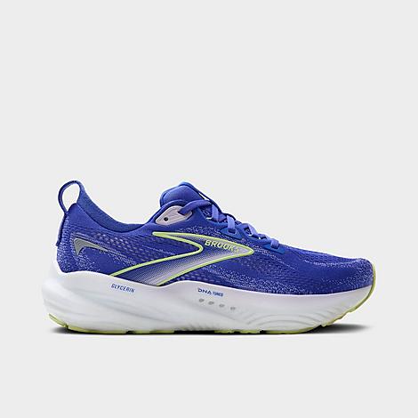 Brooks Women's Glycerin 22 Running Shoes in Amparo Blue/Hyper Iris/Yellow Size: 8.5