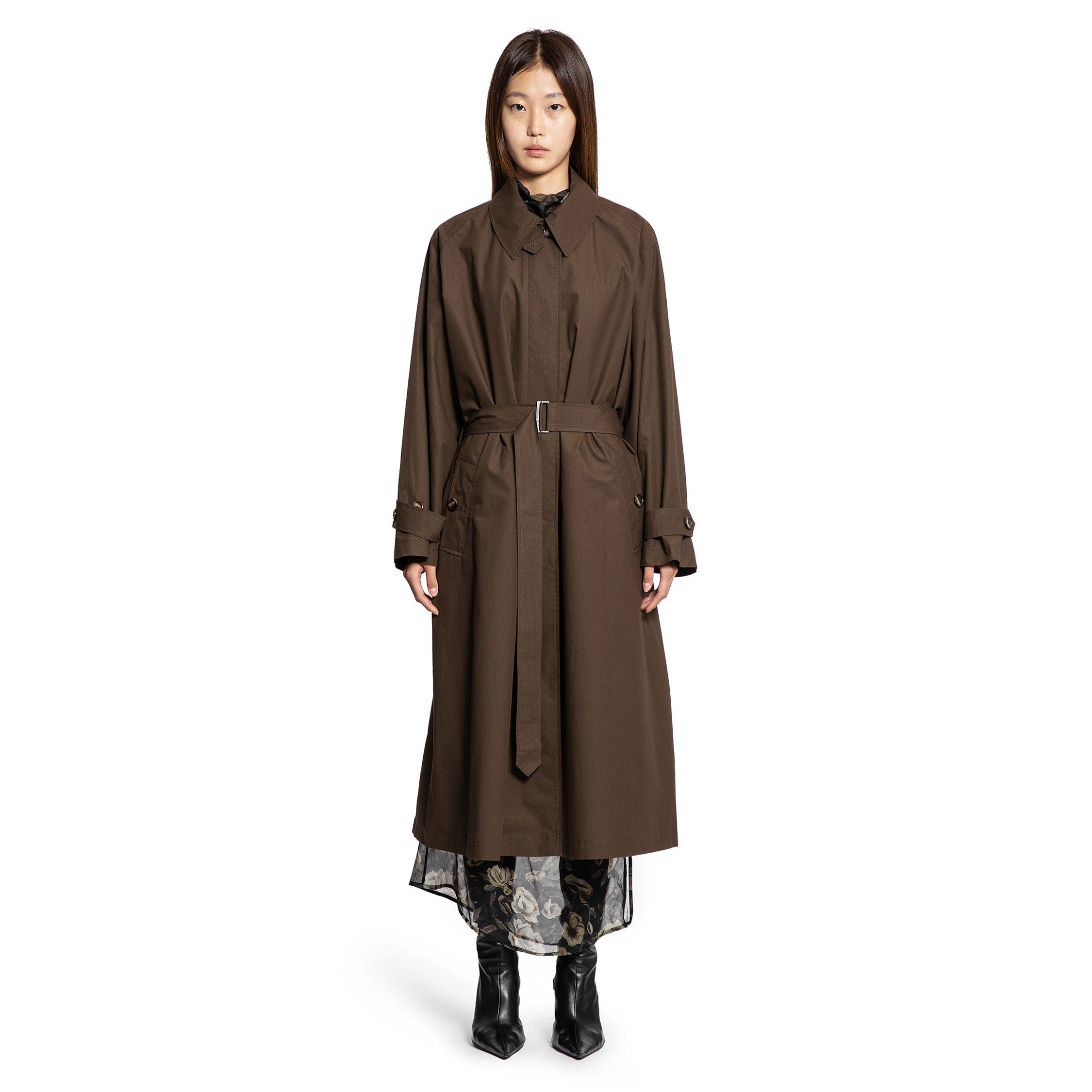 Belted Trench-Coat in Cotton