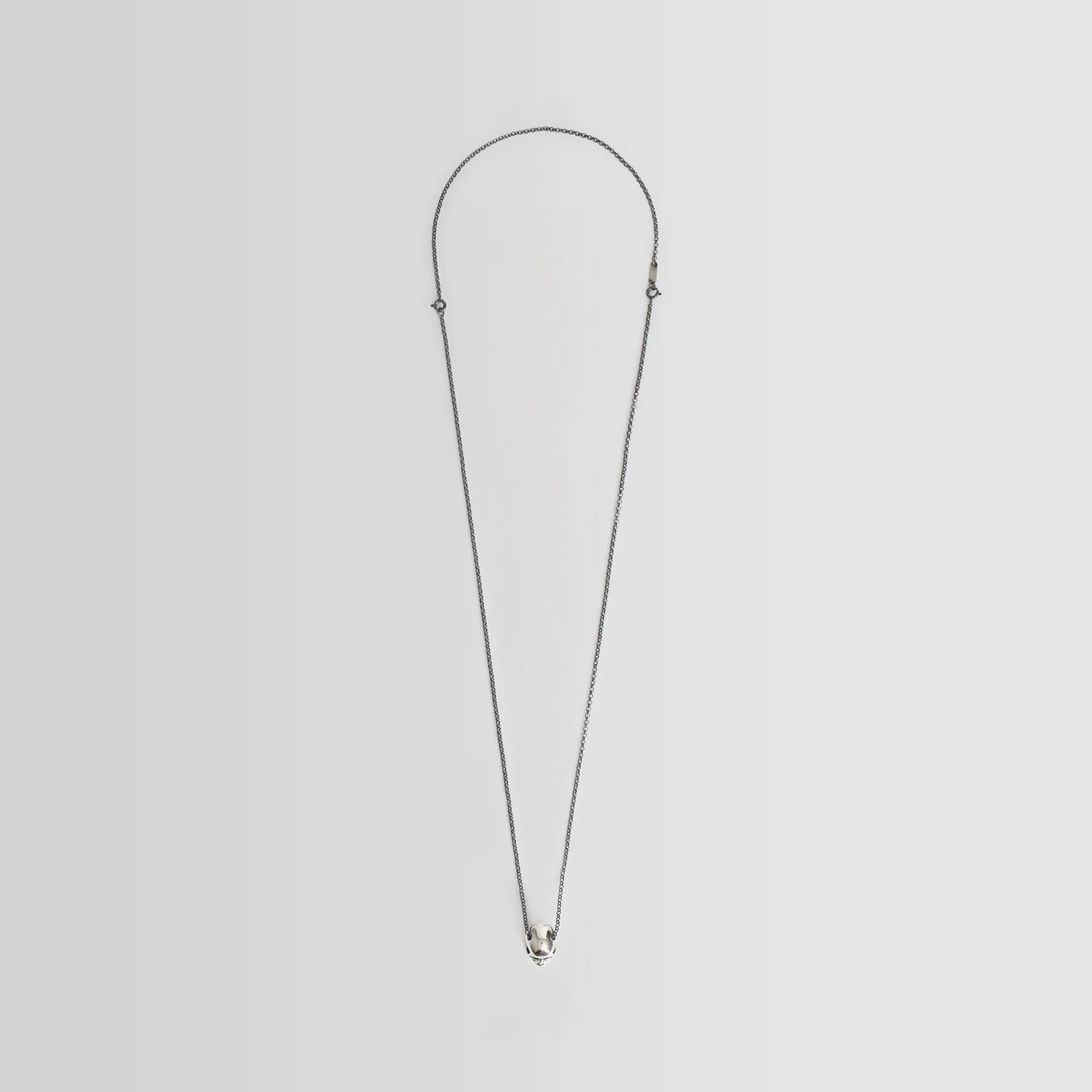 Collana Percy con Teschio e Rubini