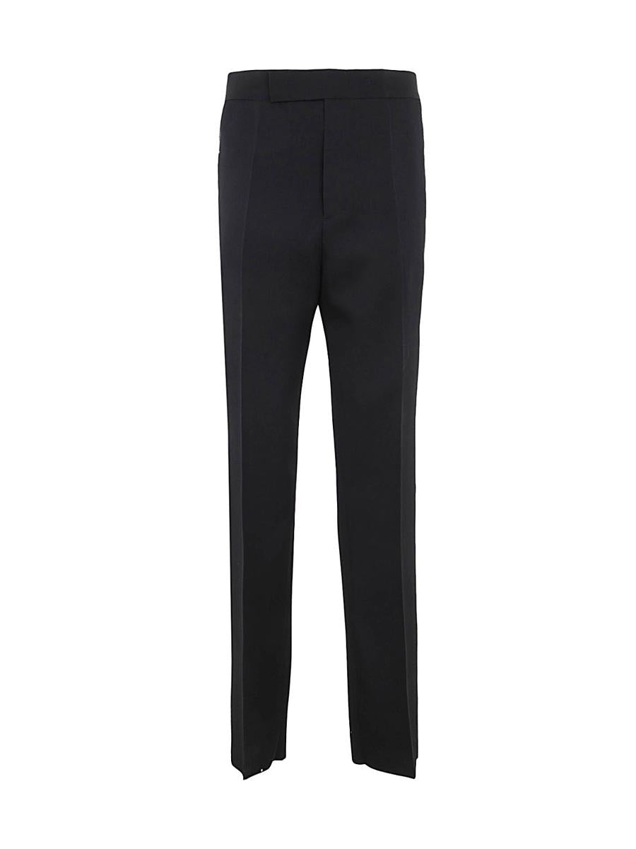 Sapio Wool Trousers Sideband Detail Clothing
