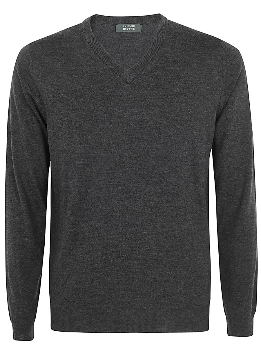 Zanone V-Neck Slim Fit Clothing