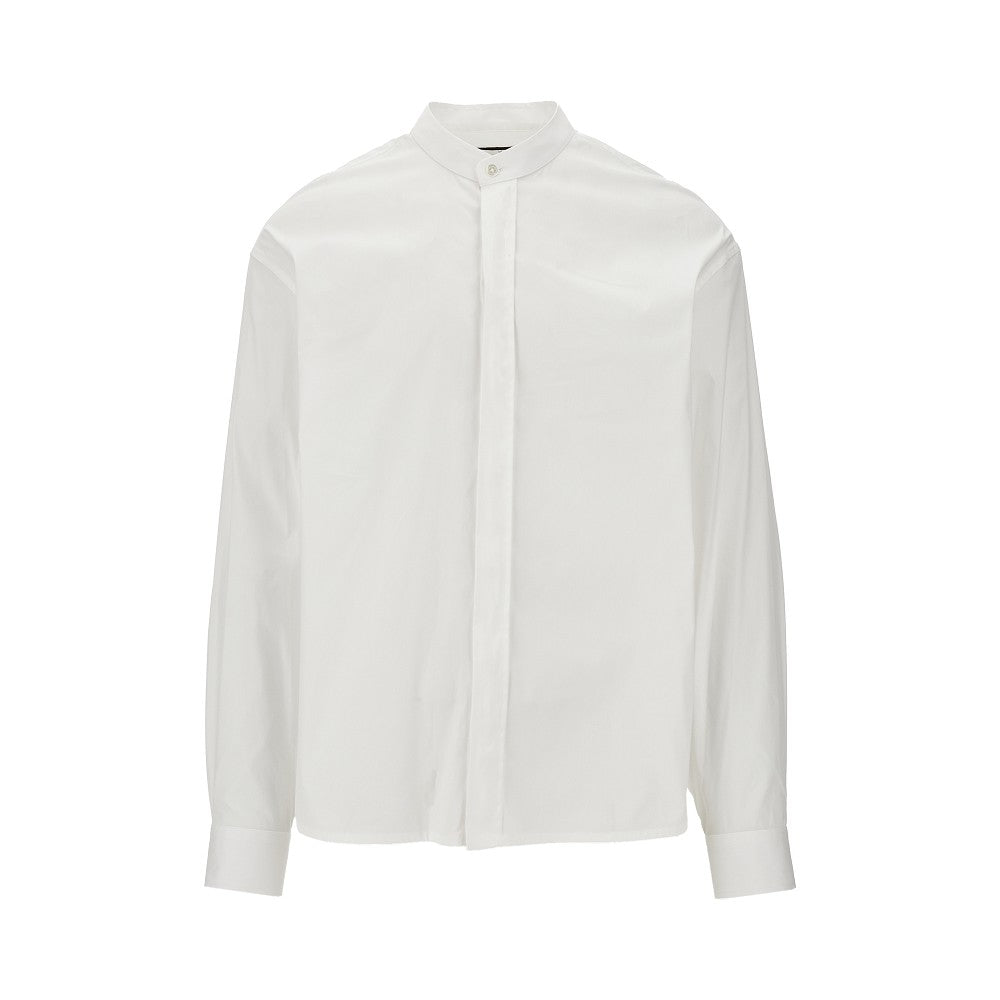 EMPORIO ARMANI Stretch poplin shirt Man XL