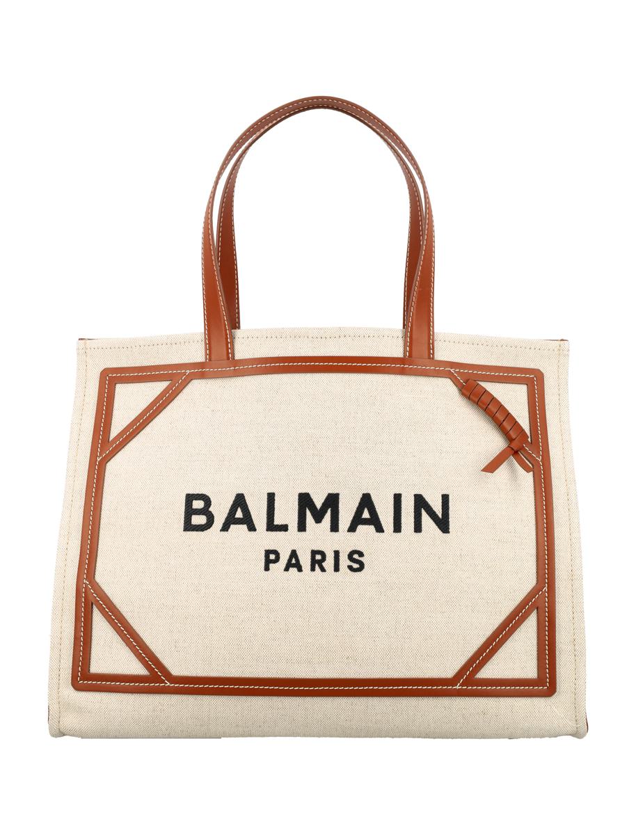 Balmain B-Army Medium Canvas Shopping Bag