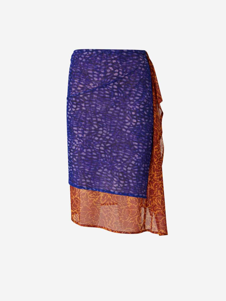 Dries Van Noten Printed Midi Skirt
