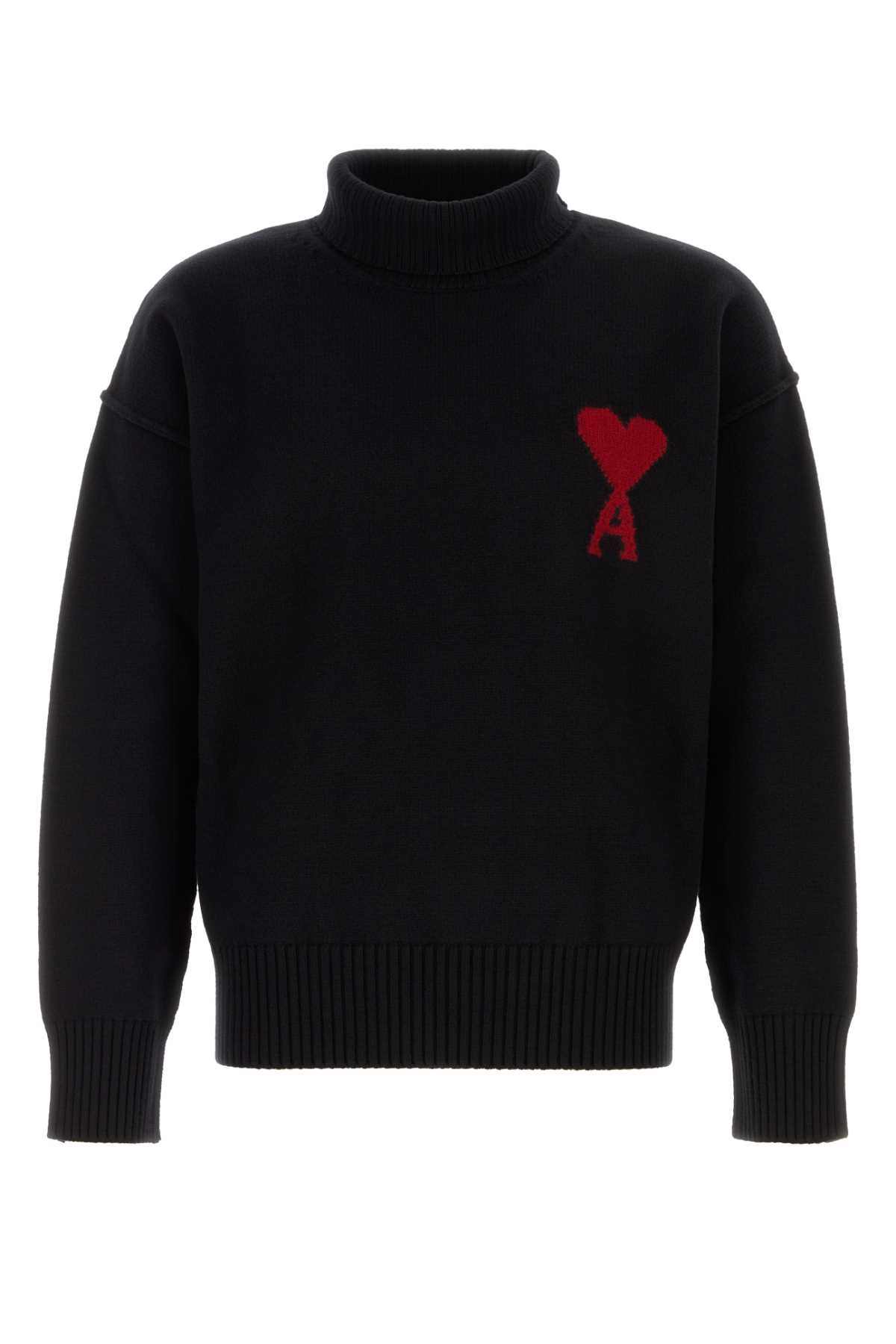 Ami Alexandre Mattiussi Black Wool Sweater