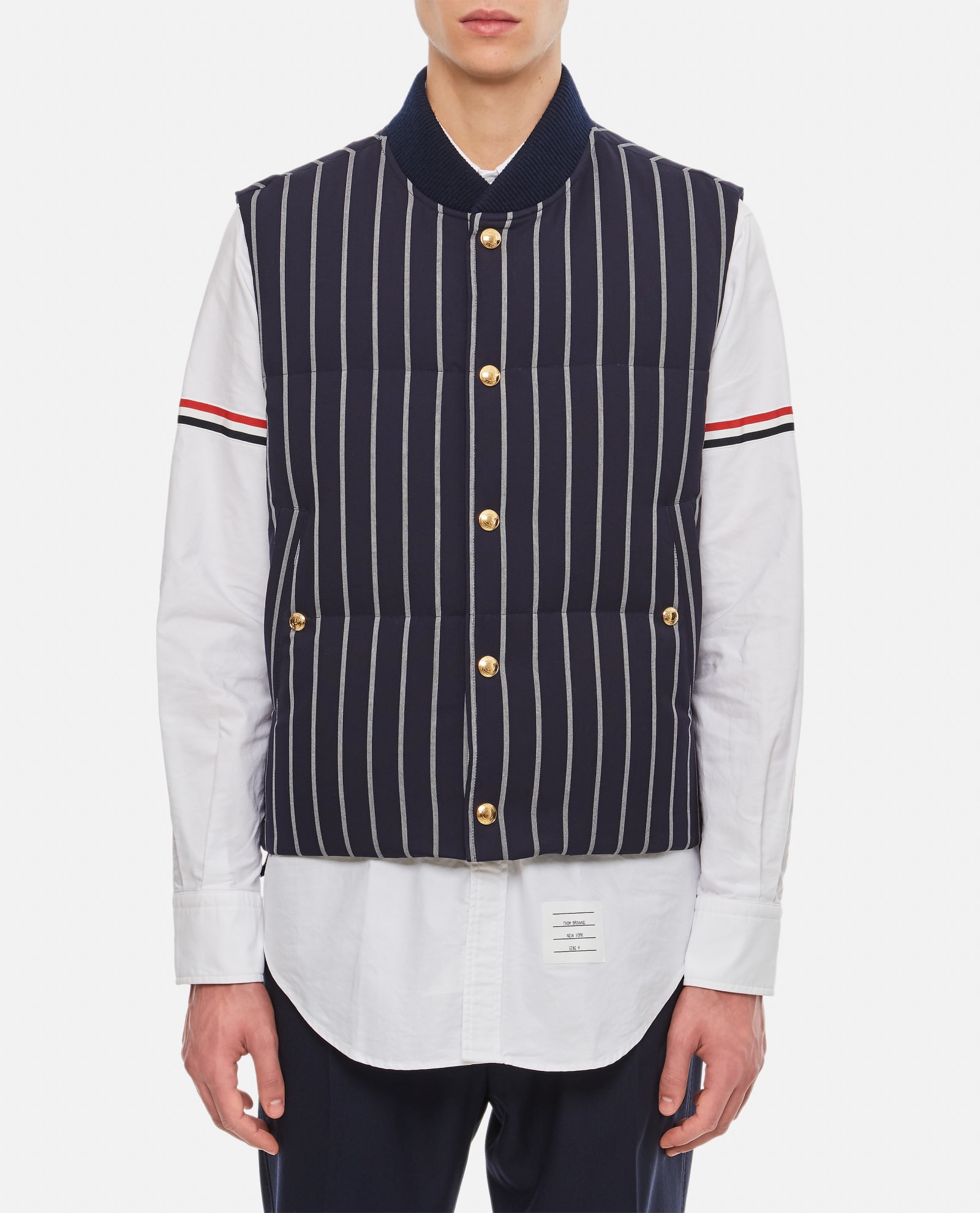 Thom Browne Wool Stripe Vest