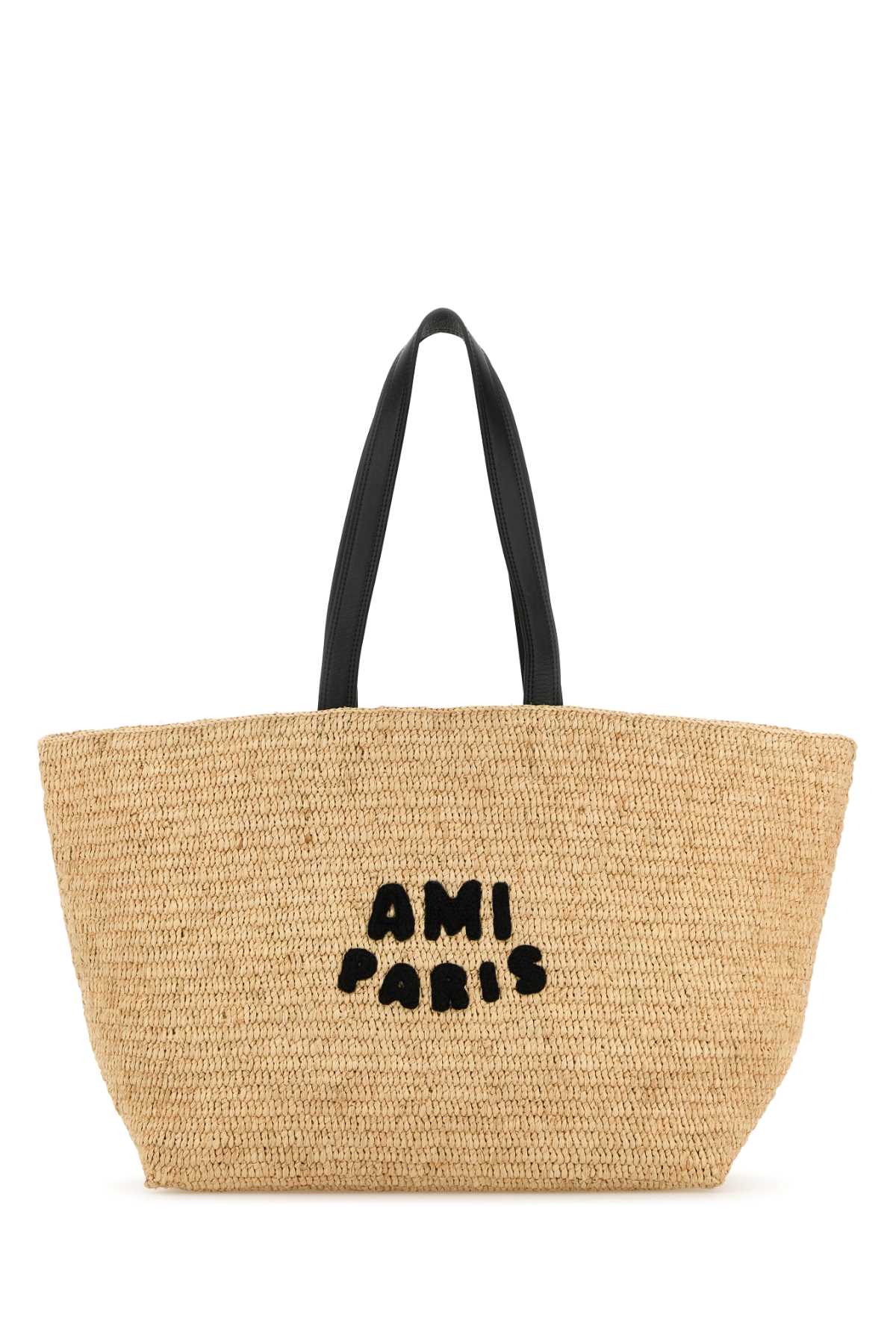Ami Alexandre Mattiussi Raffia Shopping Bag
