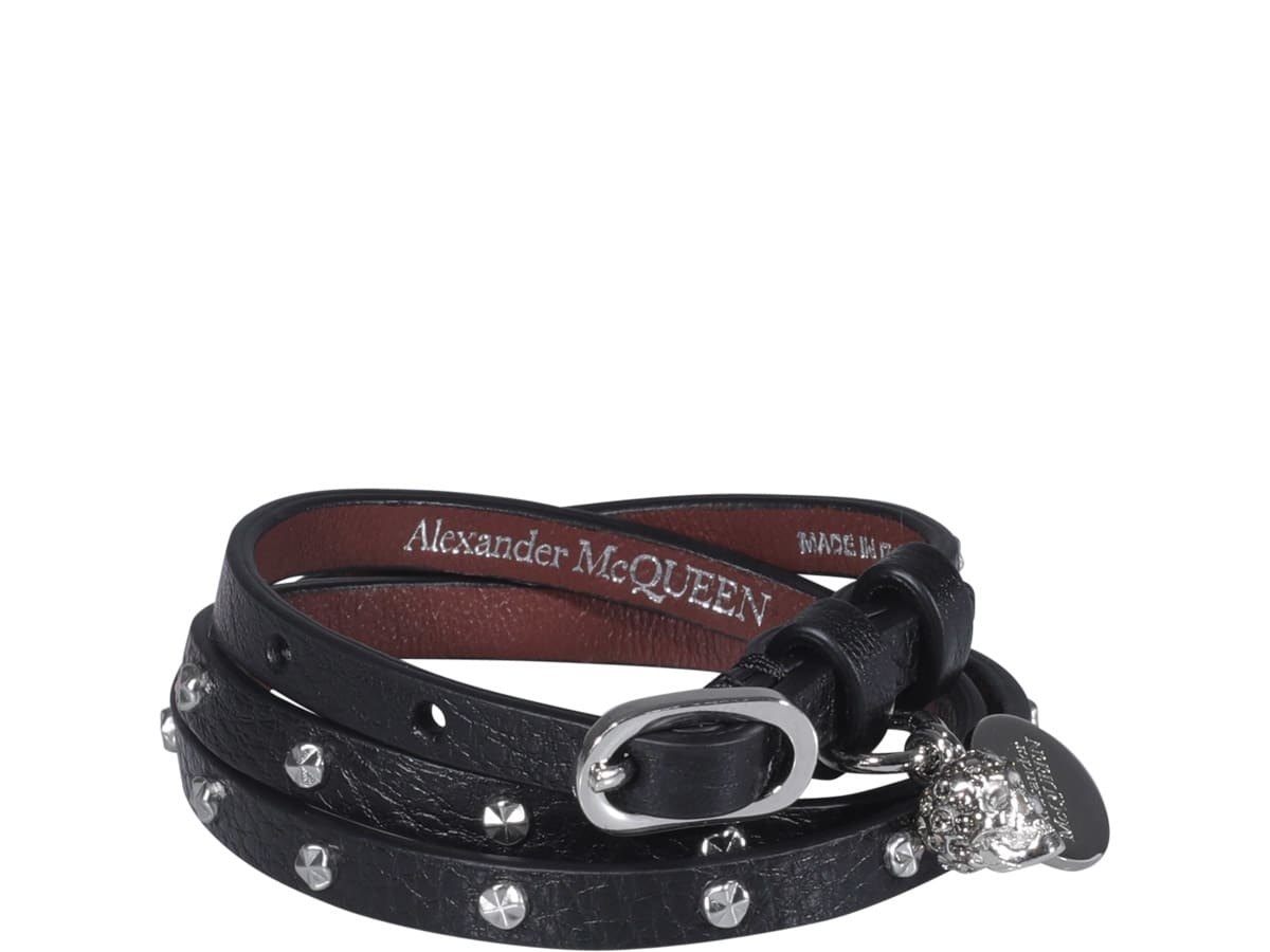 Alexander McQueen Multi Wrap Skull Bracelet