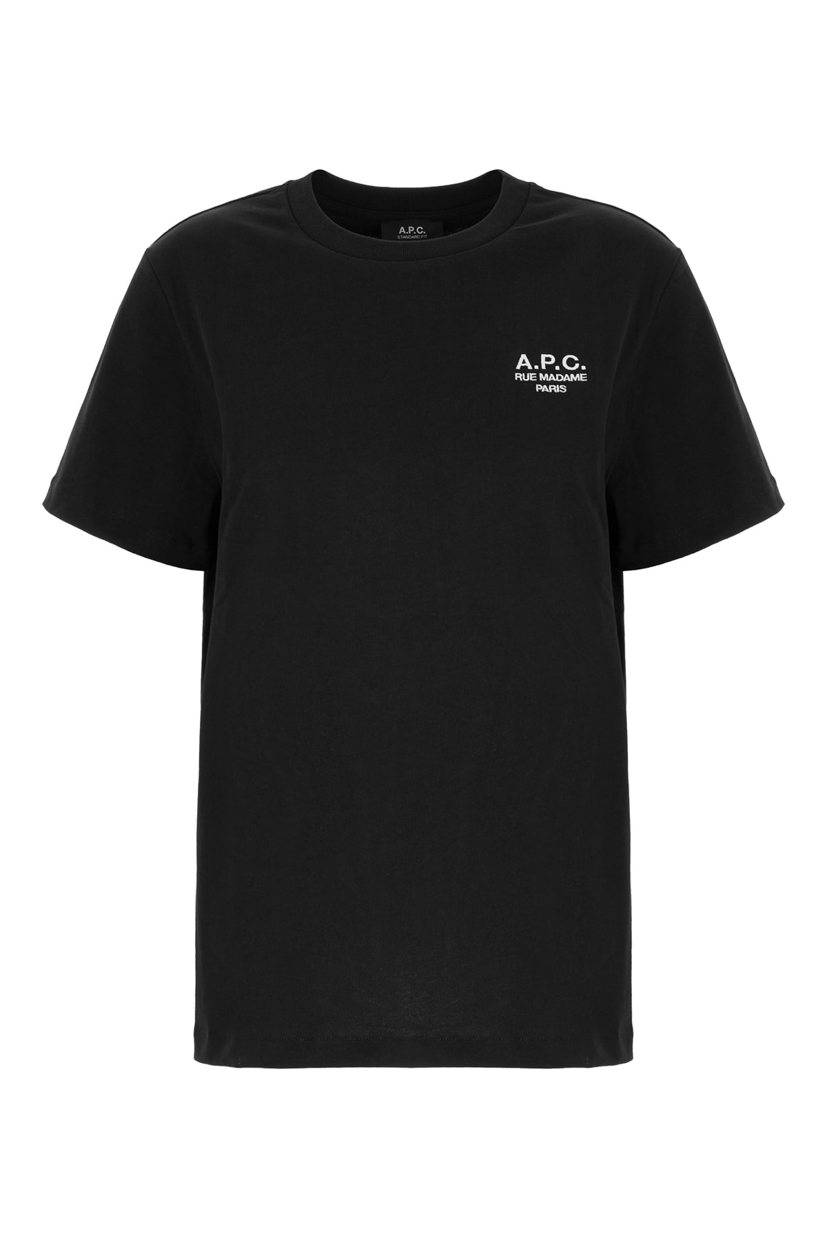 A. P.C. Black Cotton T-shirt