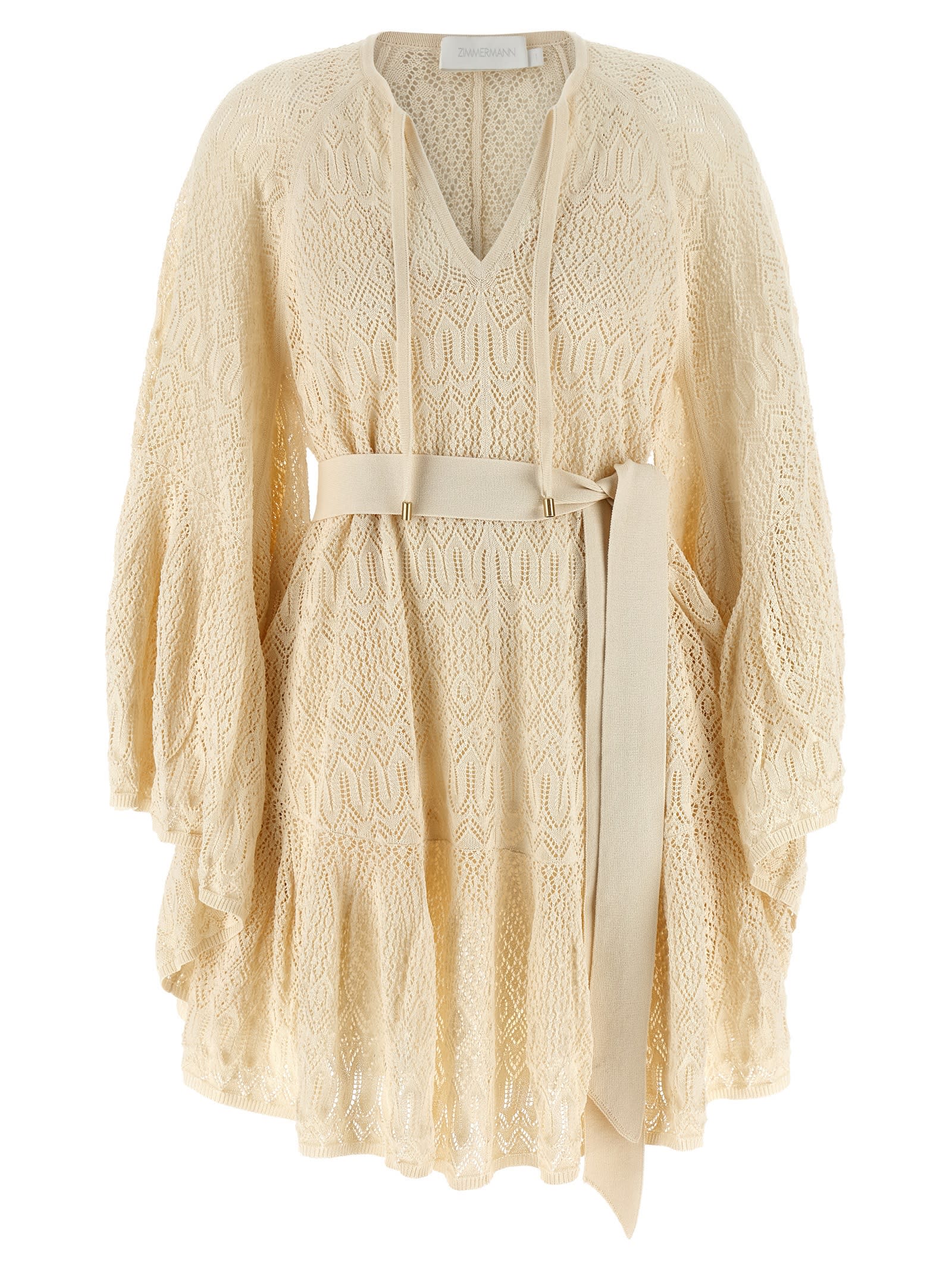 Zimmermann coco Pointelle Lace Dress