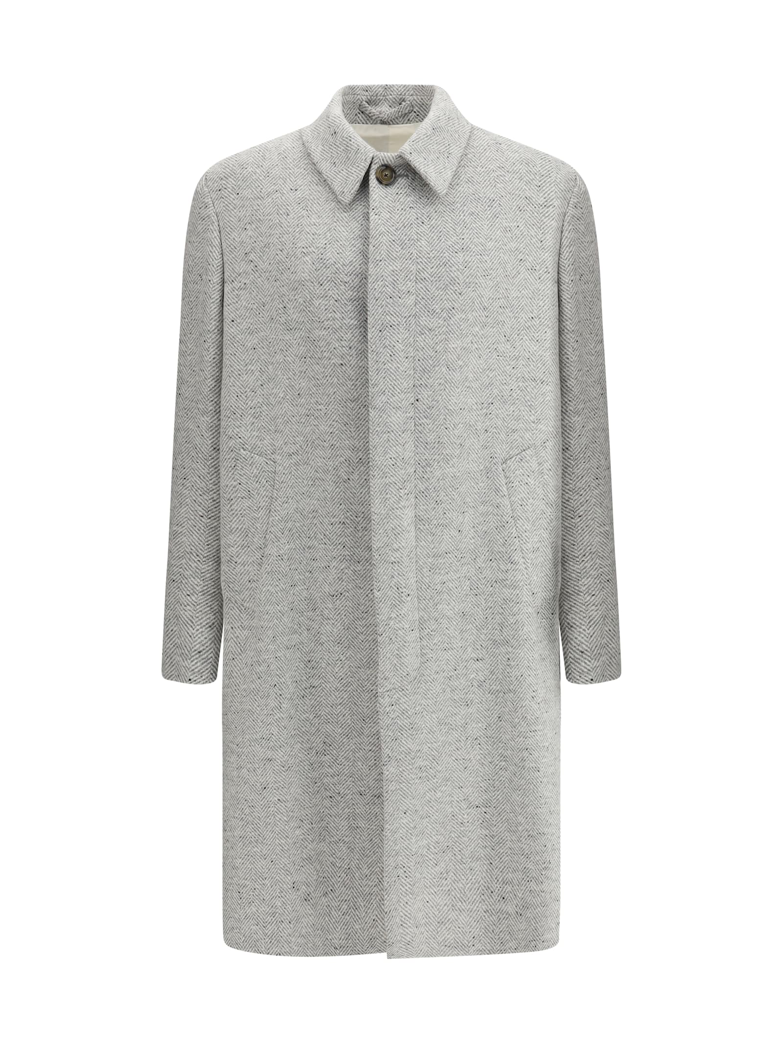 Lardini Herringbone Patterned Coat