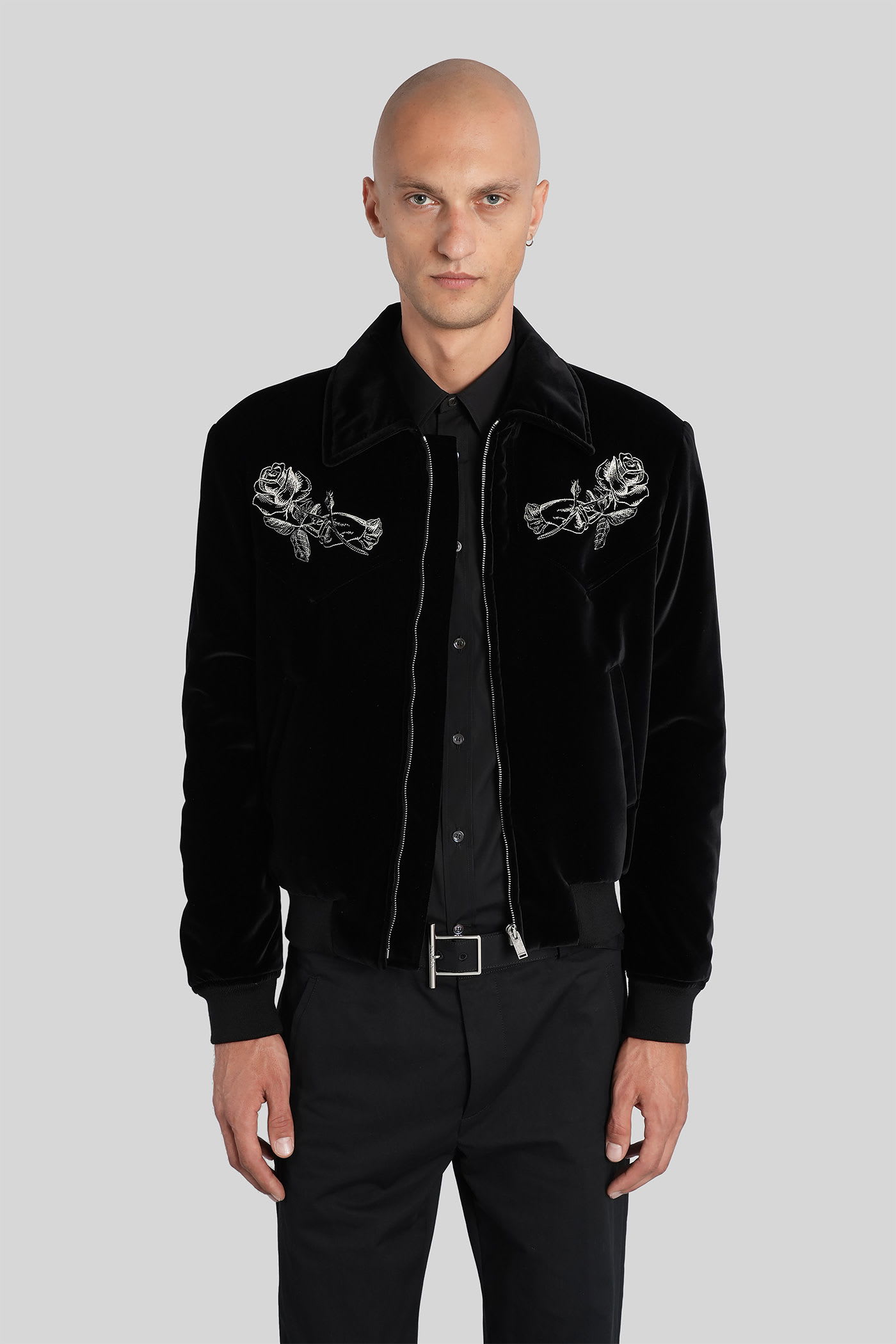 Alexander McQueen Casual Jacket In Black Cotton
